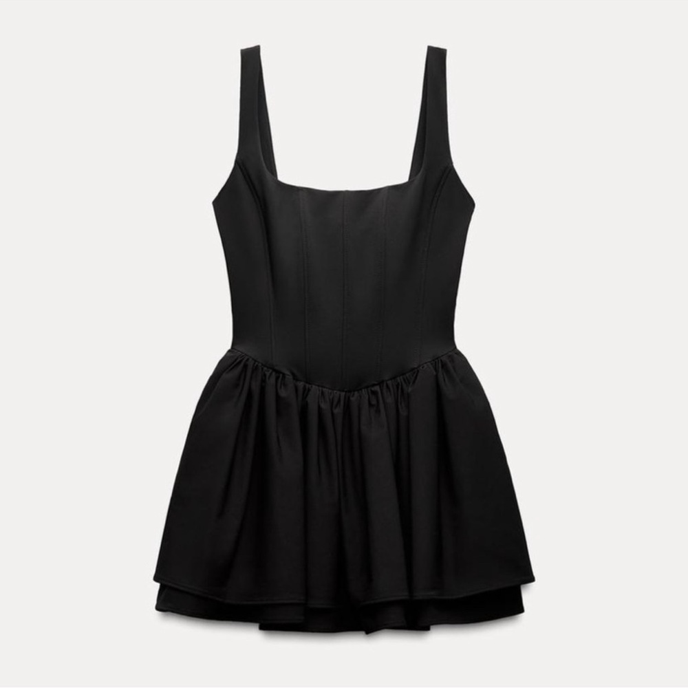 Zara Black fitted Dress
